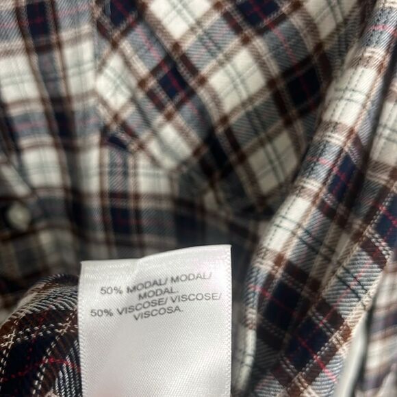 Lucky Brand plaid button up long sleeve shirt - Picture 4 of 6